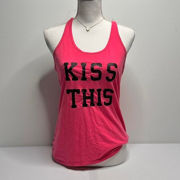 Victorias Secret Kiss This Vintage Pink Size Large Cami- Tank With Twist Back - Picture 1 of 4